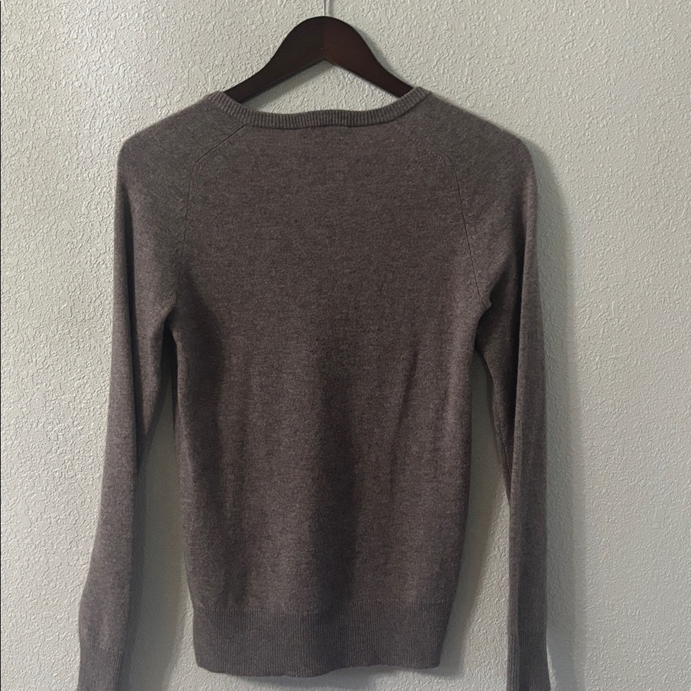 Ann Taylor 100% Cashmere Sweater V-Neck Speckled Light plum Women’s Size XSmall - Picture 6 of 6